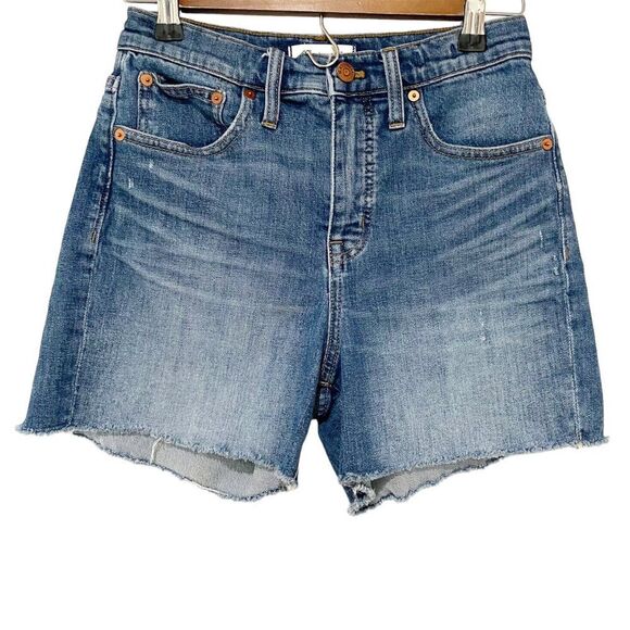 Madewell Medium Wash High Rise Denim Jean Shorts 25 Everyday Preppy Essentials - Picture 1 of 9